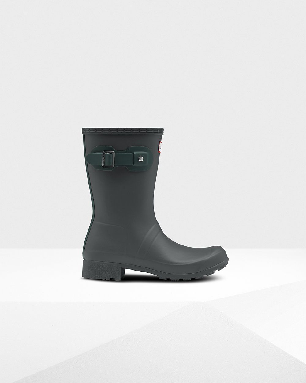 Womens Hunter Original Tour Foldable - Short Rain Boots Deep Green - 4065-XNCQE